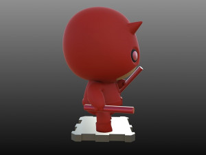 Chibi Daredevil Modèles 3D en vedette