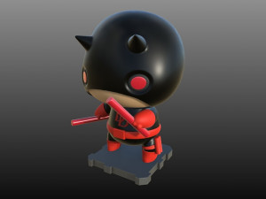 Chibi Daredevil Modèles 3D en vedette