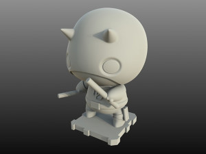 Chibi Daredevil Modèles 3D en vedette