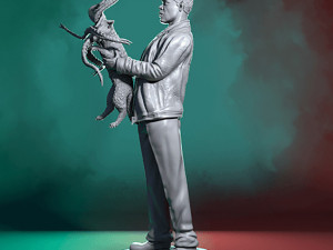 Nick Fury and Cat 3D 프린트 모델