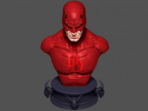 Daredevil Bust Modelo de impresión 3D