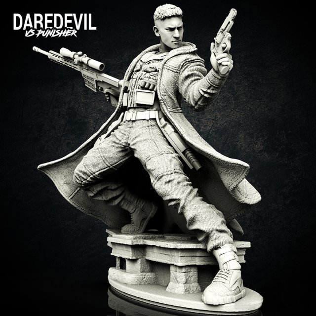 Daredevil 3D 프린트 모델 .c4d .max .obj .3ds .fbx .stl .blend 
