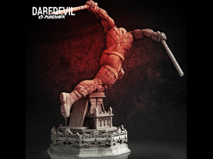 Daredevil vs Punisher Modèles 3D en vedette