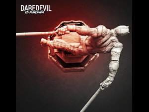 Daredevil vs Punisher 3D Print Model in Man 3DExport Daredevil vs Punisher 3D Print Model in Man 3DExport