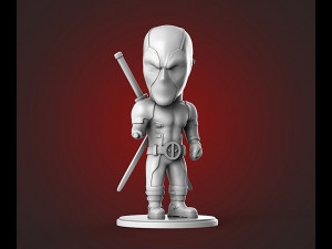 Chibi Deadpool 3D Print Model