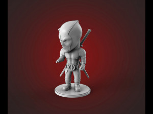 Chibi Deadpool 3D Print Model