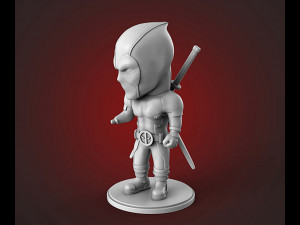 Chibi Deadpool 3D Print Model