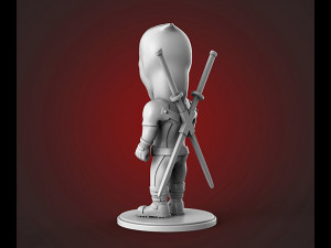 Chibi Deadpool 3D Print Model