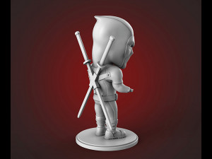 Chibi Deadpool 3D Print Model