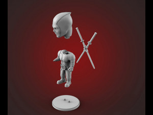 Chibi Deadpool 3D Print Model