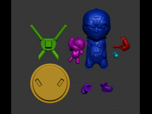 Chibi Deadpool Model do druku 3D