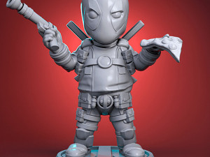 Chibi Deadpool 3D Print Model