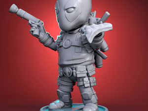Chibi Deadpool 3D Print Model