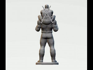 Colossus and Deadpool Statue 3D Принт Модель