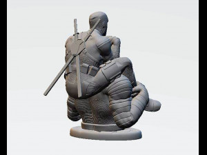 Colossus and Deadpool Statue 3D Принт Модель