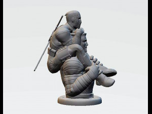 Colossus and Deadpool Statue 3D Принт Модель
