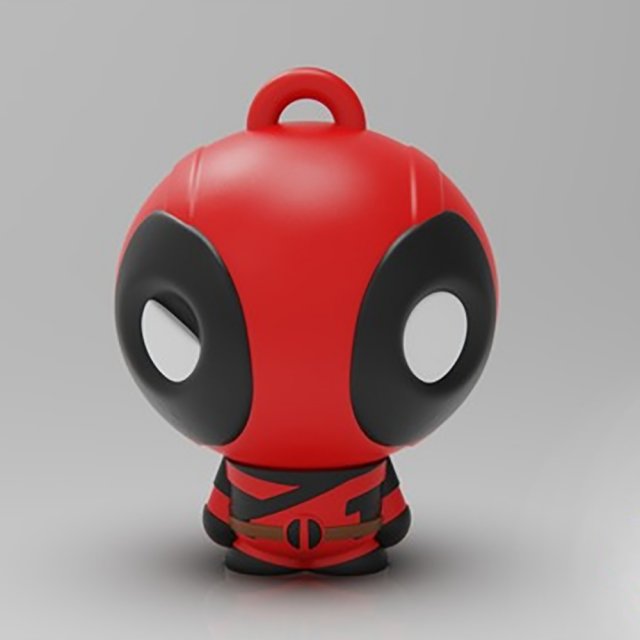 Chibi Deadpool 3D Принт Модель .c4d .max .obj .3ds .fbx .stl .blend 