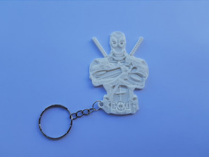 Deadpool Keychain 3Dプリントモデル