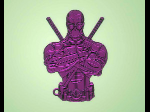 Deadpool Keychain 3D-Druckmodell