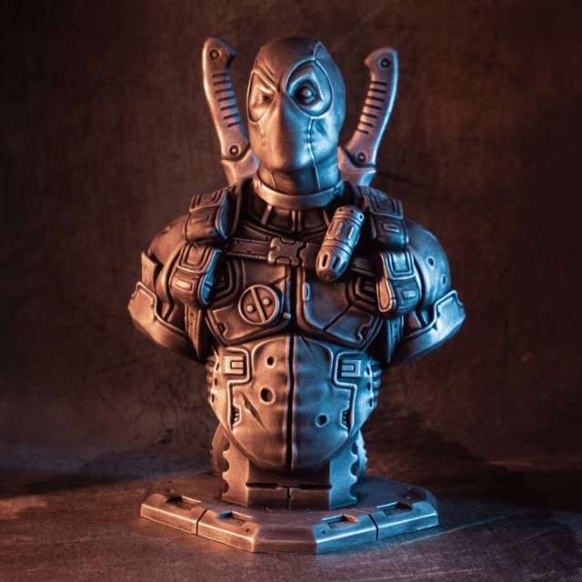 Deadpool Bust Modello di stampa 3D .c4d .max .obj .3ds .fbx .stl .blend 