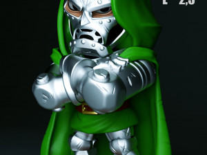Dr Doom Chibi 3D Принт Модель