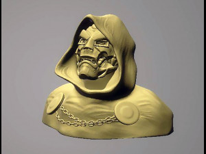 Dr Doom Bust 3D Принт Модель