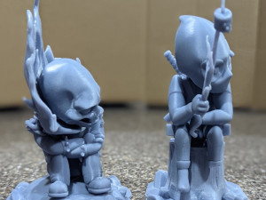 Ghost Rider vs Deapool Chibi 3D 打印模型
