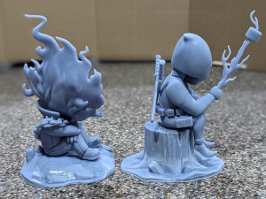 Ghost Rider vs Deapool Chibi 3D 打印模型