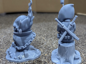 Ghost Rider vs Deapool Chibi 3D 打印模型