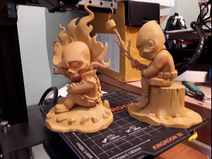 Ghost Rider vs Deapool Chibi 3D 打印模型