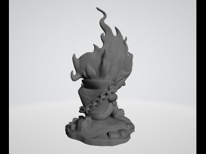 Ghost Rider vs Deapool Chibi 3D 打印模型