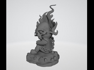 Ghost Rider vs Deapool Chibi 3D 打印模型