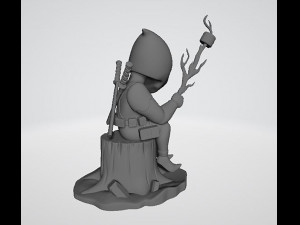 Ghost Rider vs Deapool Chibi 3D 打印模型