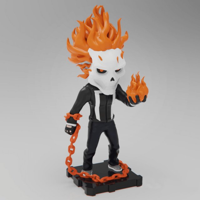 Ghost Rider 3D 프린트 모델 .c4d .max .obj .3ds .fbx .stl .blend 