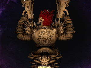 Ghost Rider Bust Modèles 3D en vedette