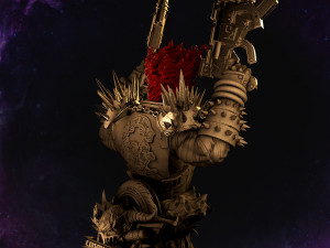 Ghost Rider Bust 3Dプリントモデル