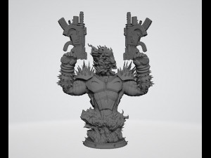 Ghost Rider Bust 3Dプリントモデル