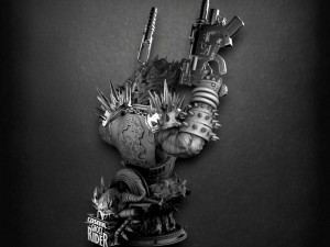 Ghost Rider Bust 3Dプリントモデル