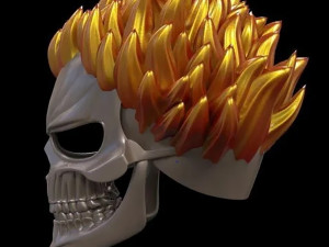 Ghost Rider Helmet Modèles 3D en vedette