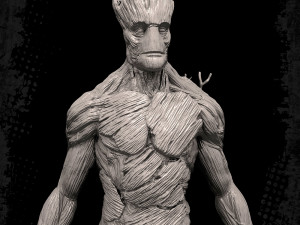 Adult Groot 3D Принт Модель