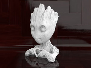 Baby Groot Heart Modello di stampa 3D