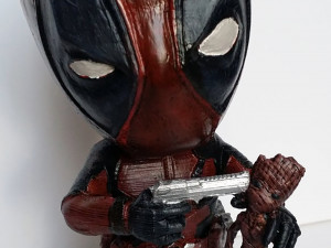 Deadpool vs Groot 3D Print Model