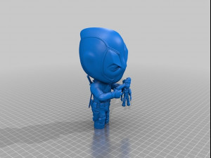 Deadpool vs Groot 3D Print Model