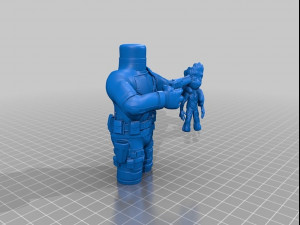 Deadpool vs Groot 3D Print Model