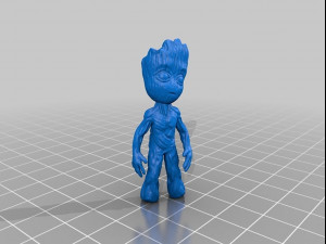 Deadpool vs Groot 3D Print Model