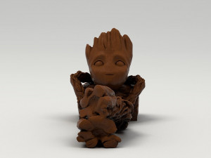 Teen Groot 3D Принт Модель