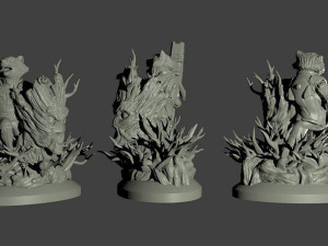 Rocket and Groot 3Dプリントモデル