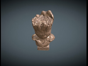 Teen Groot Bust 3D 프린트 모델