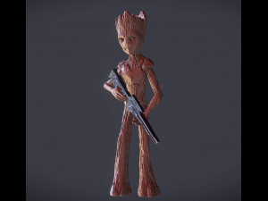 Teenage Groot Modèles 3D en vedette