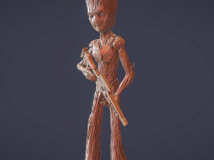 Teenage Groot Modèles 3D en vedette